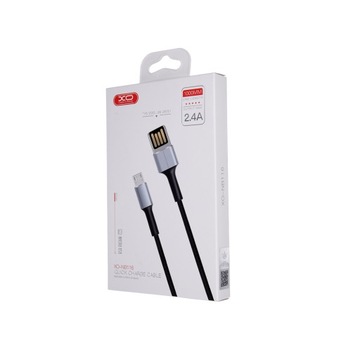 Микрокабель USB, двусторонний, 2.4А 1м, OPLOT redmi oppo vivo huawei htc