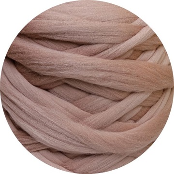 Wełna czesankowa czesanka * CAPPUCCINO * 50g