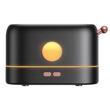 Nawilżacz powietrza 200 ml Ładowanie USB z diodą LED Czarny