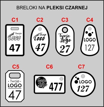 BRELOKI BRELOK numerek do szatni hotel 5x3 cm