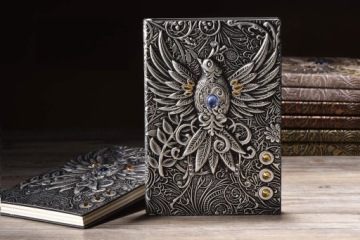 NOTATNIK VINTAGE SKÓRZANY NOTES SKÓRA RZEŹBIONA