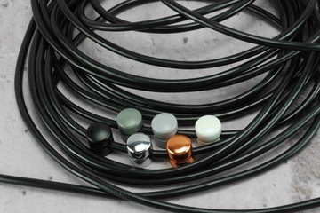 Лампа-паук с черным проводом и черным кабелем Edison DIY