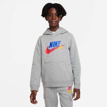 S (128-137) Bluza Nike Sportswear SI Fleece PO Hoody FD1197 063 szary S (12