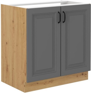 SZAFKA KUCHENNA STILO ARTISAN SZARY POD ZLEW 80 CM