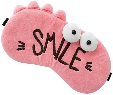 OPASKA NA OCZY MASKA DO SPANIA RELAKSU ROBAK SMILE SMOK POTWÓR STWÓR OLDMAN