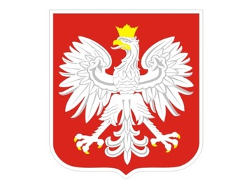 Naklejka na auto motocykl ORZEŁ GODŁO POLSKA 8 cm