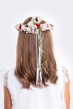 Причастие венки цветов в оттенках розового