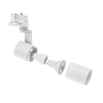 Светодиодный рельсовый светильник GU10, белый, 3-фазная система