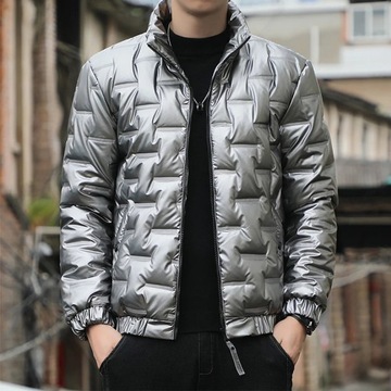 2023 New Winter Jackets Men Bright Parka Thickened