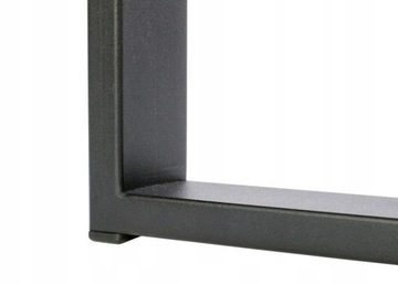 NOGI DO STOŁU METALOWE 40x72 cm PROFIL 4x2 cm CZARNE BIAŁE LOFT INDUSTRIAL