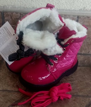 Ботинки походные утепленные r28 17.2 P5-55 розовые