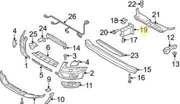 Новый CRASH ZONE RIGHT BUMP AUDI Q5 80A FYB 16+