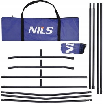 SIATKA DO BADMINTONA SIATKA TRENINGOWA TENISA SIATKÓWKI NILS 3W1 ZESTAW