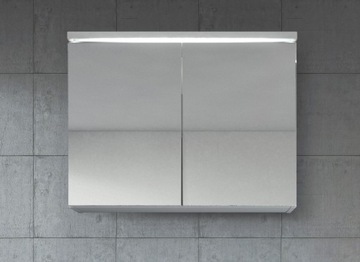Lustro łazienkowe z LED Etna 80x60x20cm białe