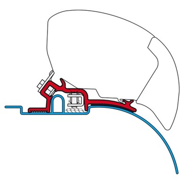 Fiamma F65 L 320 Синий кассетный тент на крышу