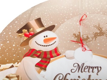 DYWANIK POD CHOINKĘ MATA ŚWIĄTECZNA OSŁONA POKROWIEC NA PREZENTY OKRAGŁY