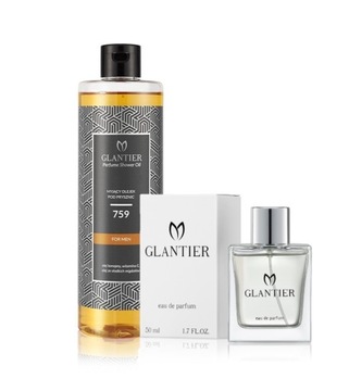 Zestaw Glantier Perfumy 50ml 759 + Olejek pod Prysznic 400ml 759