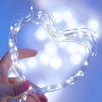 СОЛНЕЧНАЯ САДОВАЯ ГИРЛЯНДНАЯ ЛАМПА 200 LED COLD 22м