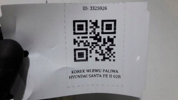 ZÁCPA  PLNĚNÍ PALIVA HYUNDAI SANTA FE II 02R