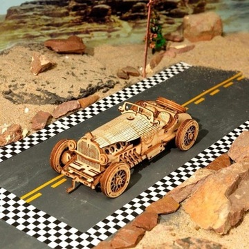 ROBOTIME Деревянная Модель 3D Пазл Классический Автомобиль