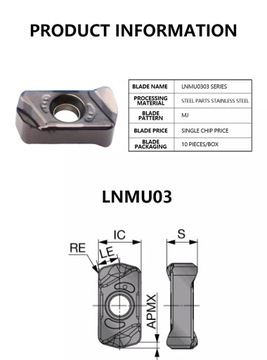 LNMU0303ZER Сменные пластины MJ AH725