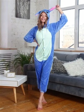 PIŻAMA STITCH STICH DRES ONESIE KIGURUMI KOMBINEZON - XL