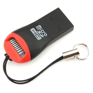 CZYTNIK KART MAŁY KIESZONKOWY BRELOK MINI MICRO SD MICROSD SDHC TF USB 2.0