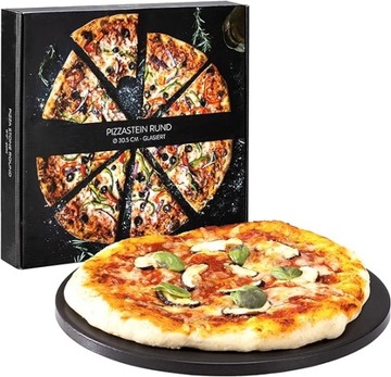 KAMIEŃ PŁYTA DO PIECZENIA PIZZY PIZZA OKRĄGŁY DO PIECA GRILL + PRZEPISY