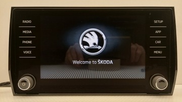 EKRAN WYŚWIETLACZ RADIO 565919605C SKODA KODIAQ