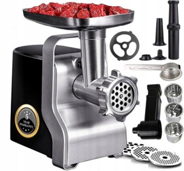 МЯСОРУБКА МЕТАЛЛ ПРЕМИУМ МОЩНОСТЬ 2100ВТ