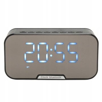 GŁOŚNIK BLUETOOTH 5.0 RADIO ZEGAR CZARNY S10