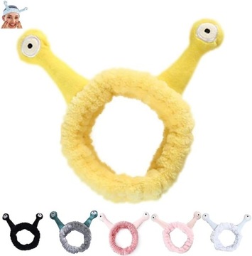 Повязка на голову в виде улитки, повязка на голову для макияжа в виде улитки, пушистая повязка на голову в виде улитки