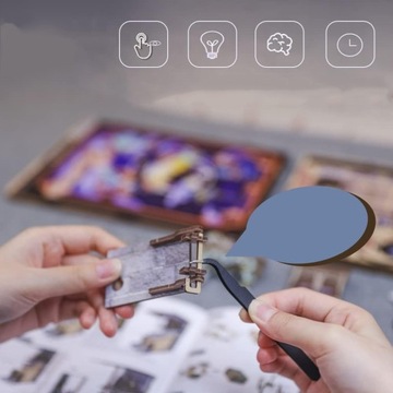 3D ДЕРЕВЯННЫЙ ПАЗЗЛ КУКОЛЬНЫЙ ДОМИК-КНИГА ПАЛЬТО СО СВЕТОДИОДНОЙ СВЕТОДИОДАМИ
