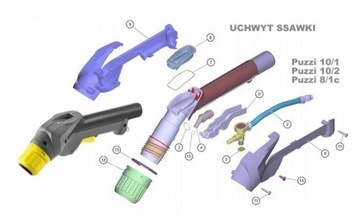 РЕМКОМПЛЕКТ РУЧКИ KARCHER PUZZI 10/1-10/2-8/1c