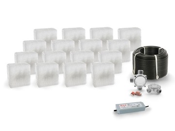 16x Świecąca Kostka Najazdowa LED Akropol 14x14 BD