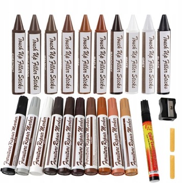 Набор для ремонта мебельных щитов, ремонтный воск для ремонта, маркеры 22 в 1