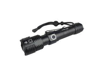 Latarka myśliwska taktyczna na zwierzynę 4-KOLORY 4-LED USB + UV + RED LT5