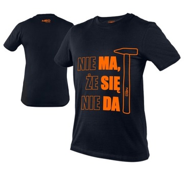 T-SHIRT Z NADRUKIEM MA SIĘ DA ROZMIAR XXXL