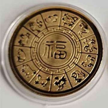 3x2024 Китайская новогодняя памятная монета Китайский дракон Счастливая монета Подарки