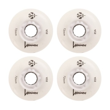 ŚWIECĄCE KÓŁKA DO ROLEK LUMINOUS LED 72MM/85A 4SZT