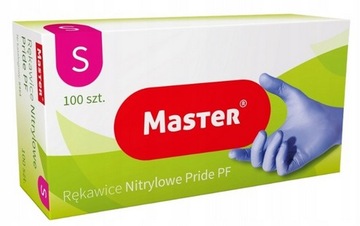 MASTER RĘKAWICZKI NITRYLOWE BEZPUDROWE S MAŁE 100 SZT