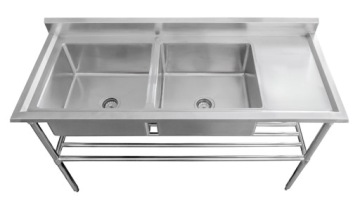 РАКОВИНА ДЛЯ БАССЕЙНА, НЕРЖАВЕЮЩАЯ СТАЛЬ, INOX, 150 СМ, НОВАЯ