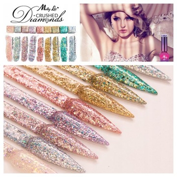НАБОР УФ/СВЕТОДИОДНОЙ ЛАМПЫ 120 Вт + ГИБРИДНЫЙ ЛАК ДЛЯ НОГТЕЙ MOLLY LAC GLITTER 5г ПИЛКА