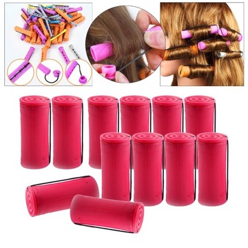 Pręty do trwałej ondulacji na zimno ing Heatless Rollers 12 szt. 3,5 cm