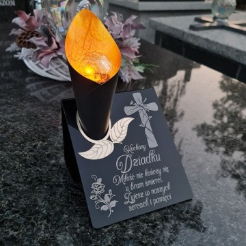 Солнечная солнечная светодиодная светодиода для могилы для могилы для дедушки