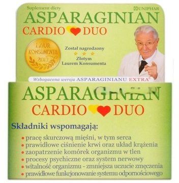 ASPARAGINIAN CARDIODUO *50TABL. POW/UNIP MAGNEZ