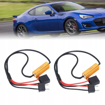 Светодиодный декодер H7, 2 шт., резистор вспышки 50 Вт, 6 Ом