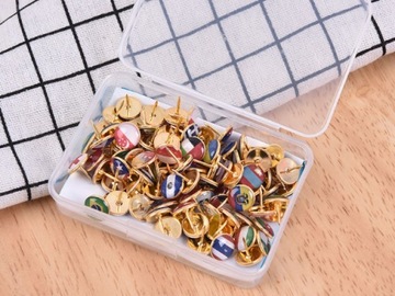 БУЛАГИ с флажками ФЛАГОВ аж 194 штуки ПО ВСЕМ МИРУ