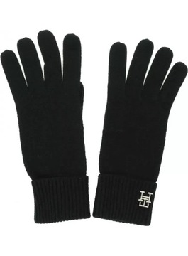Rękawiczki Damskie TOMMY HILFIGER Cashmere Chic Gloves AW0AW16420 BDS