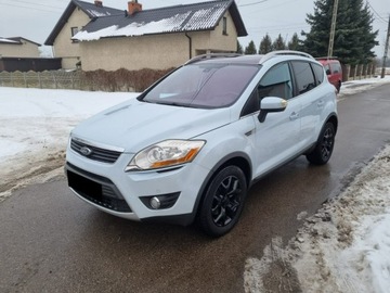 Ford Kuga I 2009 Ford Kuga 2.0 TDCI Titanium / Biała perła /